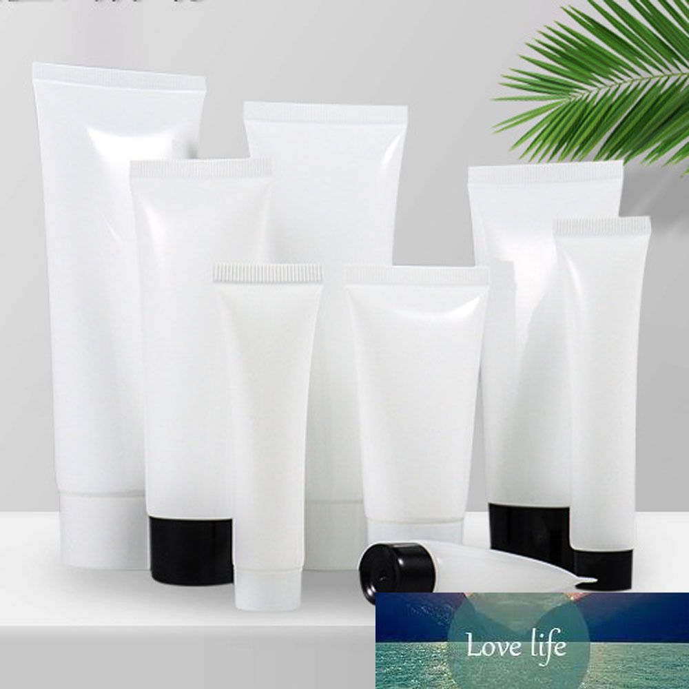 2020 White Lotion Tubes 10/20/30/50ML Travel Refillable Cosmetic Facial