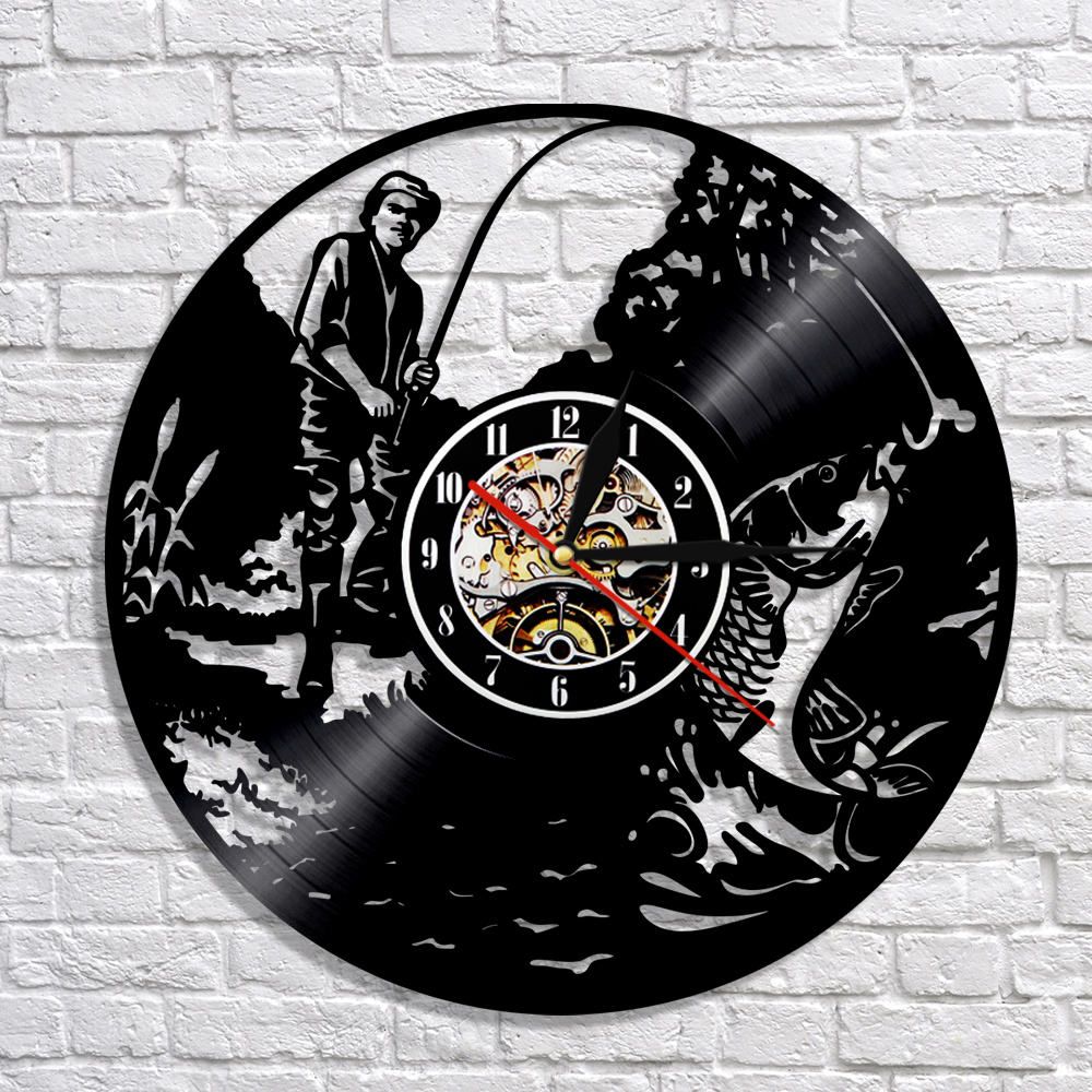 Acquistare Pesca Pescatore Orologio Da Parete Vinyl Record Wall Clock  Vintage Pesca Casa Orologio Di Decorazione Della Parete Di Arte Del Pescatore  Pesca Lovers Economico | Consegna Veloce E Qualità | It.Dhgate