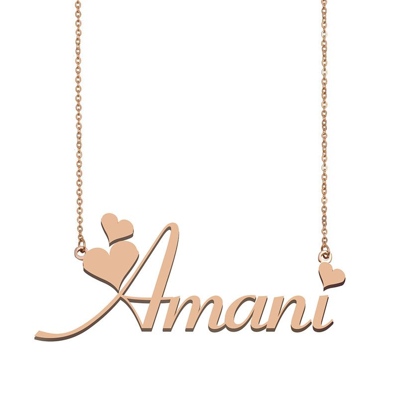 Wholesale Amani Custom Name Necklace Personalized Pendant For Men Boys