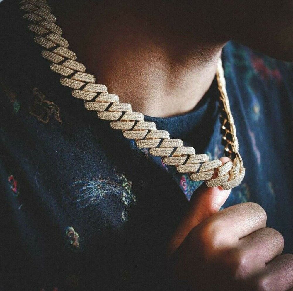 20mm Diamond Miami Prong Cuban Link 