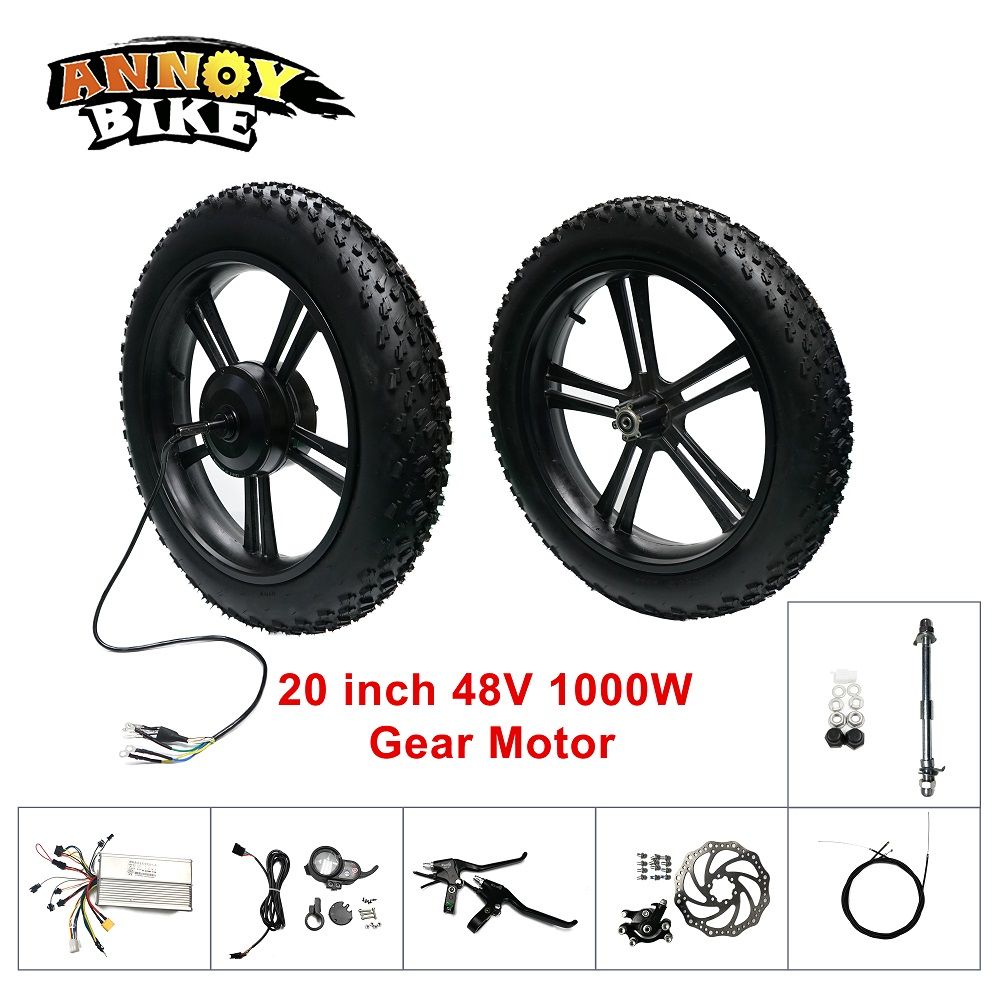 Moteur Roue 20 Pouces Pour Vélo électrique – 500W-1000W, Pneu 20x4.0, Avant Ou Arrière