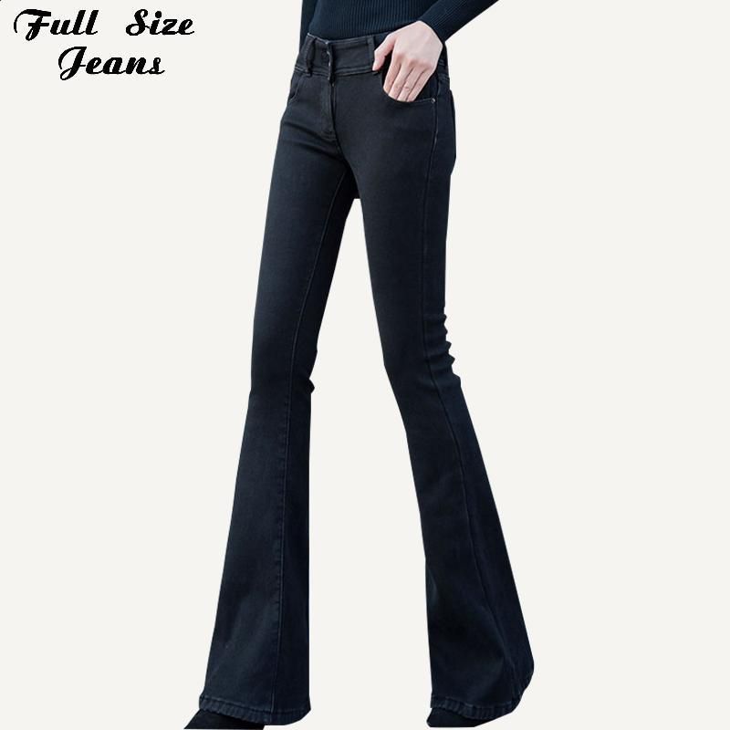 Compra TAMAÑO PLUS EXTRA LONG BLACK BLARE JEAN PANTALONES PANTALONES 2XL  MUJERES VINTAGE VINTAGE MEDIA DE LA PIERNA ANCHO ANTIGUA PANTALÓN DE DÉNIMO  Largo Barato | Entrega Rápida Y Calidad | Es.Dhgate