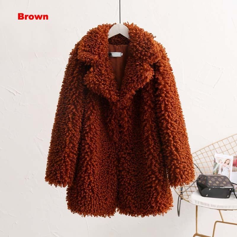 Brown Faux Fur Coat