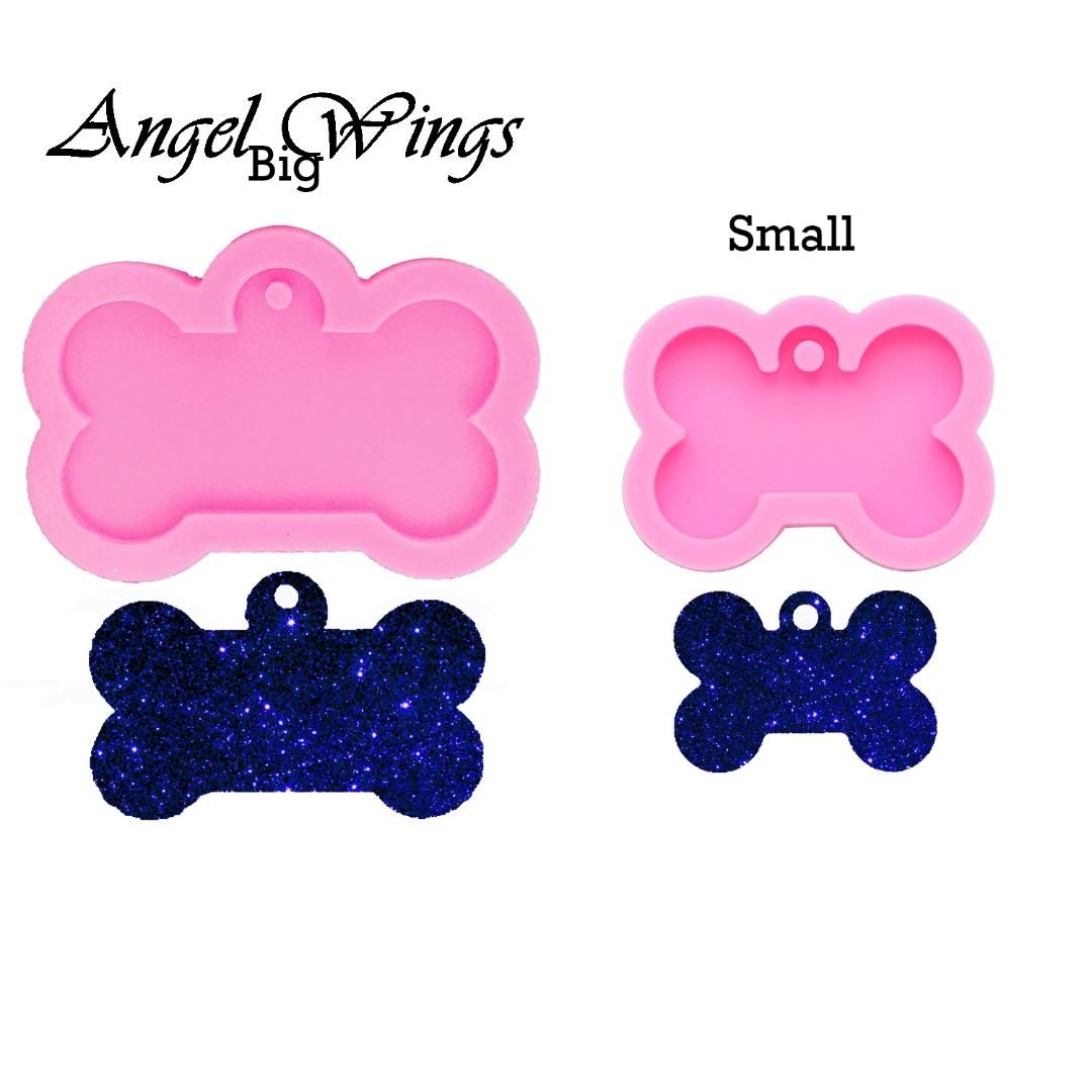 Shiny Dog Bone Silicone Keychain Mold Epoxy Resin Mould Dog Tag Label Molds  Handmade DIY Jewelry Making EWF2911 From Best_kitchen_home, $15.8