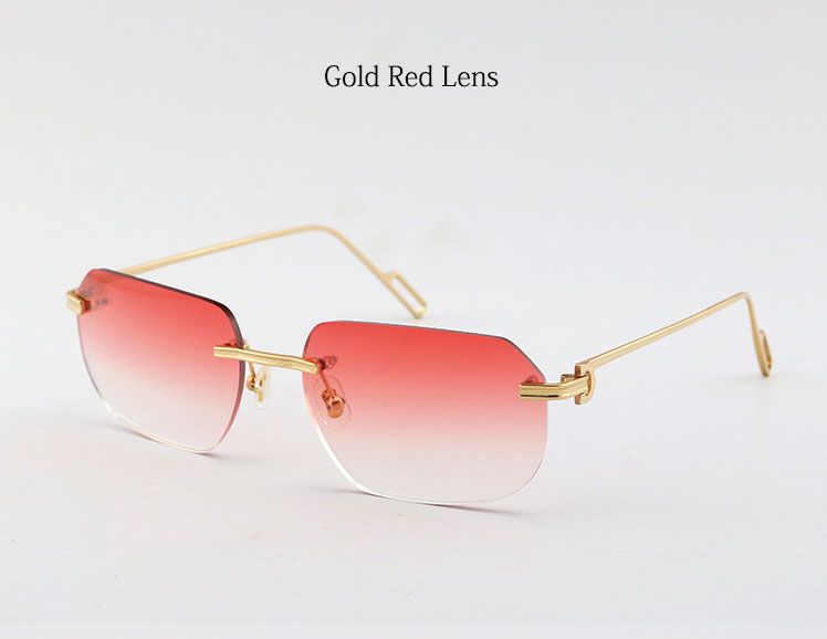 Gold Red Lens