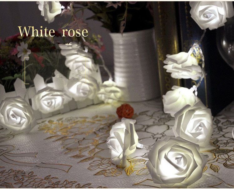 Rose White-1.5M 10LED