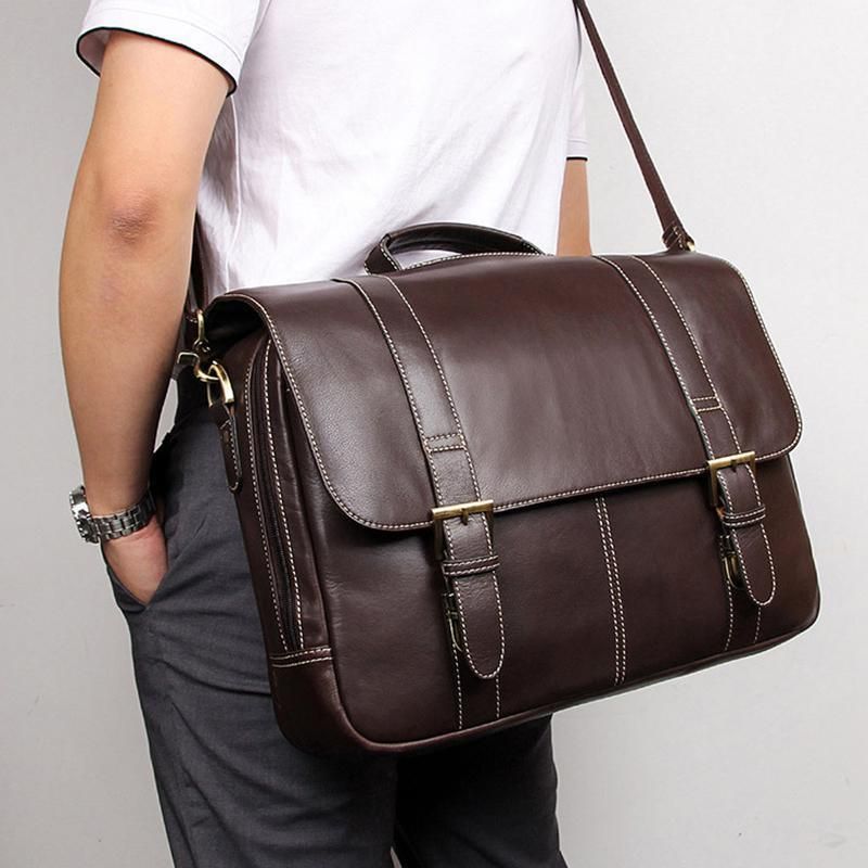 Compra Maheu Hight Quality Messet Maletín Bolso De Hombro Bolsos De Cuero  Genuino Tipo Formal Bolsa De Cercanía Daily For Man Real Cowskin1 Barato |  Entrega Rápida Y Calidad | Es.Dhgate