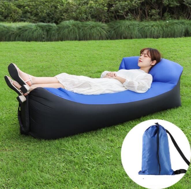 Camouflage Lounge Sleep Bag Rainbow Lazy Inflatable Mattress Outdoor