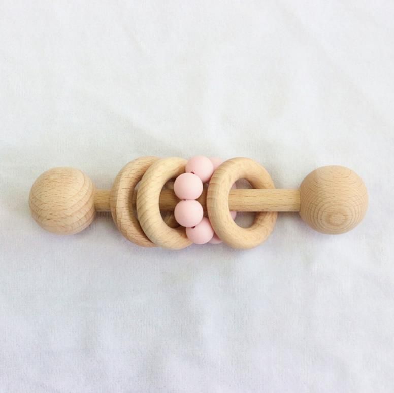 # 1 Beech Wooden Music Rattle