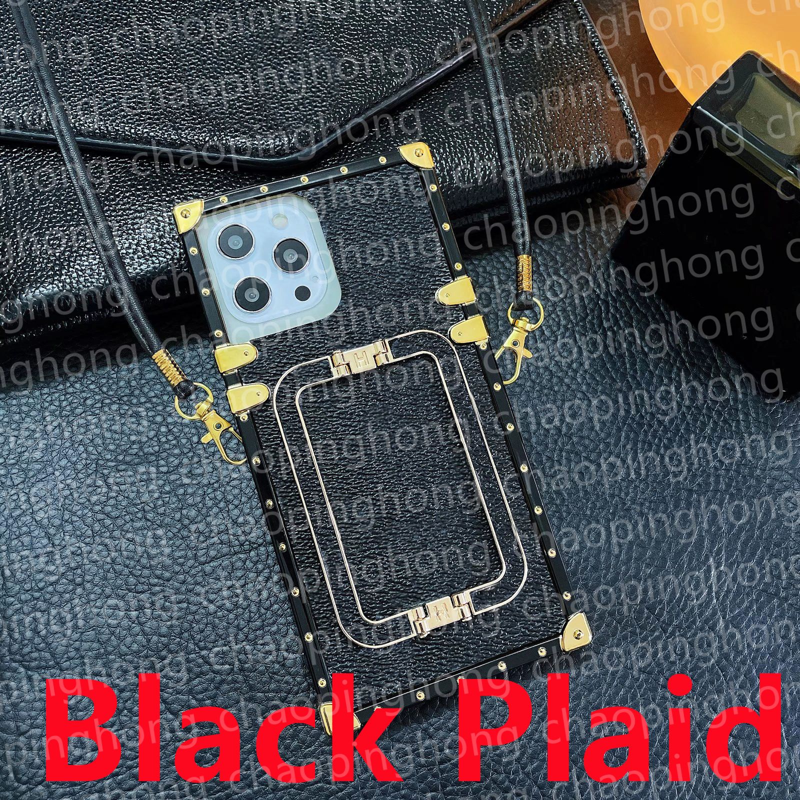 10#[l] Black Plaid+Logo