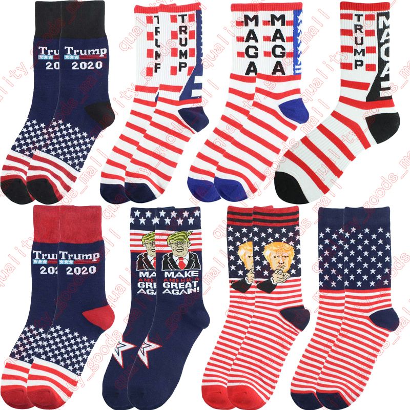 Donald Trump Socks Men Women Cotton Mid Sports Stockings Hip Hop Sock Make America Great Again