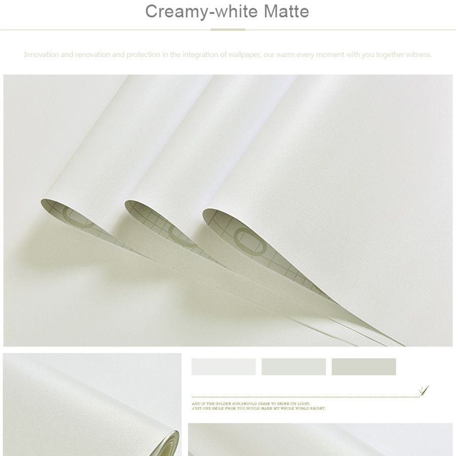 Matte Creamy-white-3m x 60cm