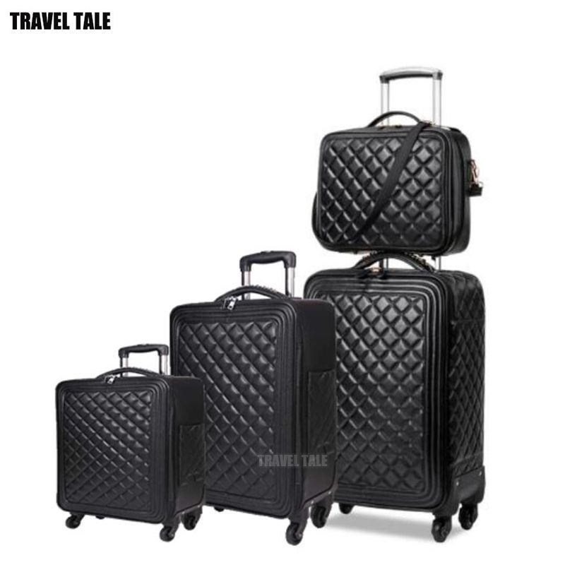 Compra Cuento De Viajes 16 20 24 Pulgadas Famosas Marcas De Lujo Carry On Travel  Maleta PU Cuero Vintage Rolling Equipaje Set LJ201118 Barato | Entrega  Rápida Y Calidad | Es.Dhgate
