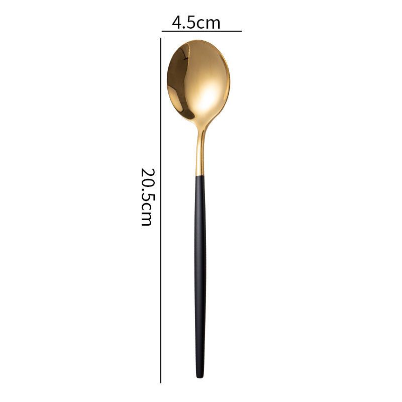 Dinner spoon(black and gold)