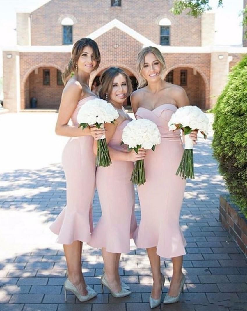 light pink mermaid gown