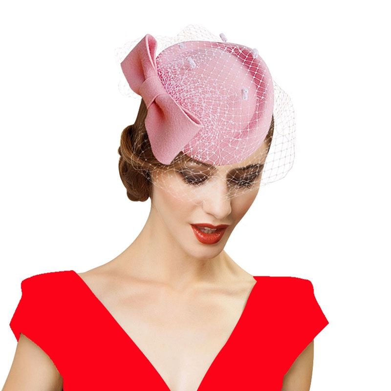 Wool Felt Pillbox Hat 