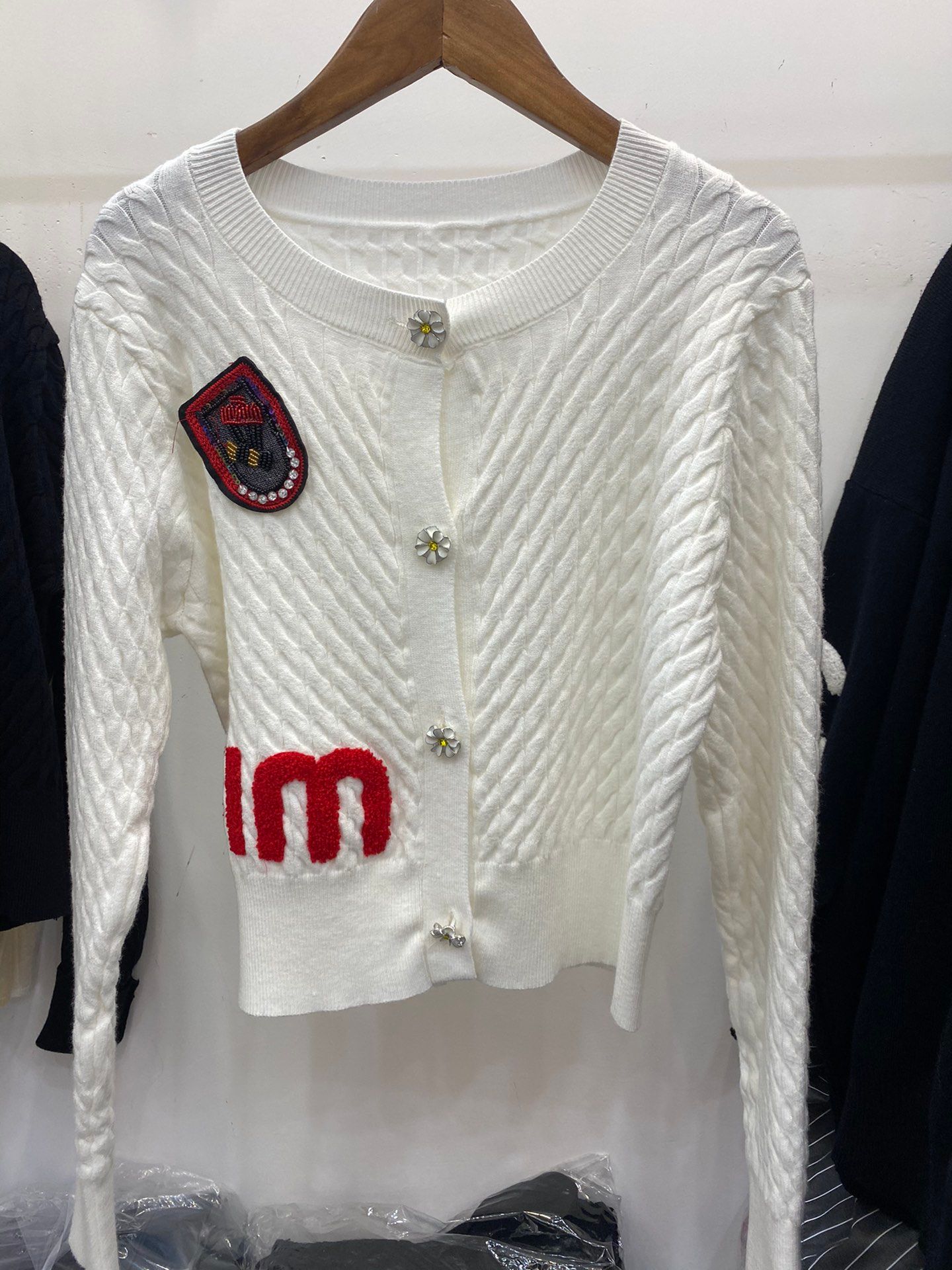 2021 Milan Runway Sweater 2021 O Neck Long Sleeve Print Womens Sweaters