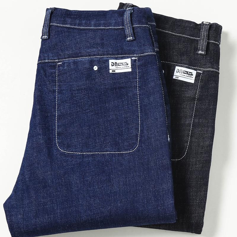Mens Jeans Oversized Men Pencil Black 
