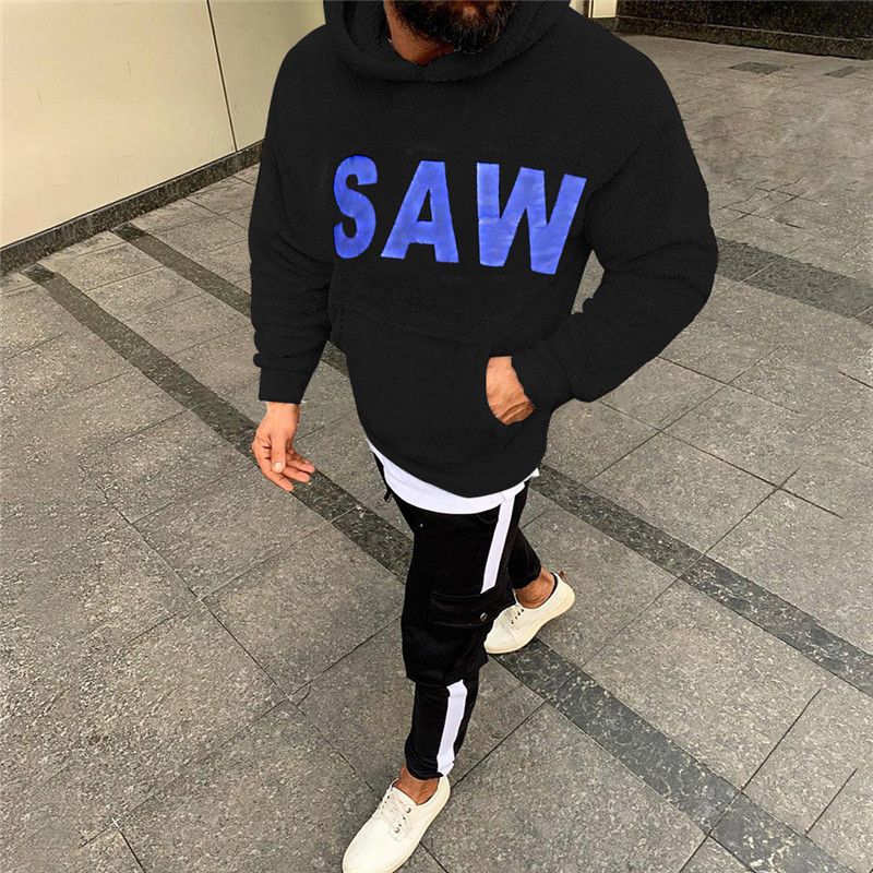 Acheter SAW Imprimé Hommes Veste Polaire Lettre Designer Automne Hiver Mode  Pull Hoodies Manches Longues Vêtements Décontractés De 16,47 € Du  Fortniteclothes | Fr.DHgate.Com