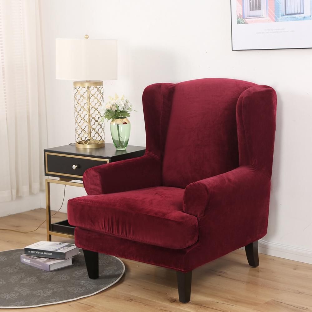 Wine-Wing Chair Cover