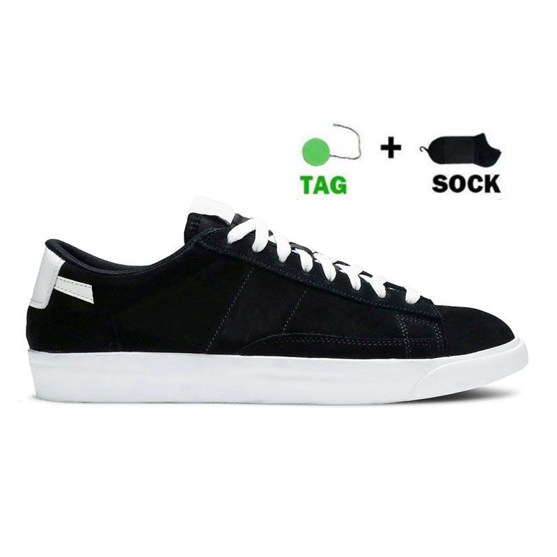 a10 suede black white