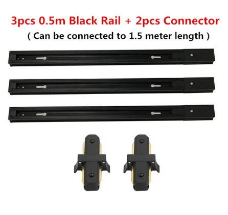 3 stks Black Rail Set