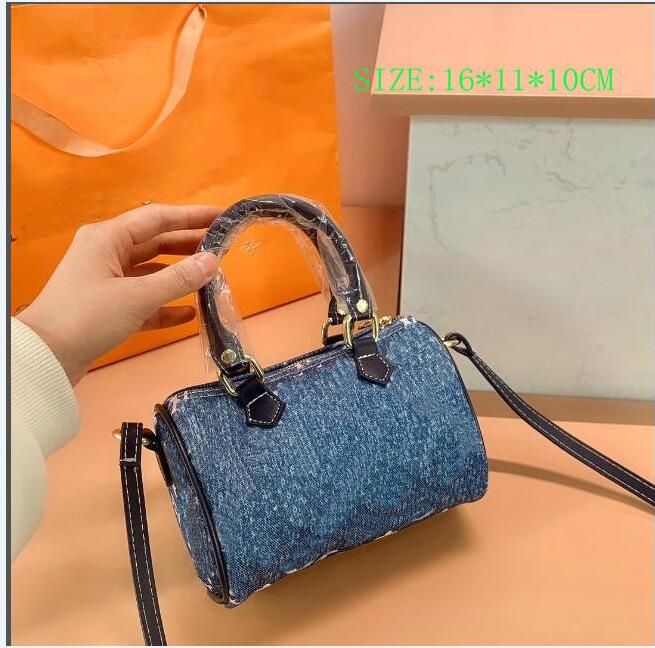 Jeans Designe Shoulde Shoulder Mujeres bolso Lady Tote Classic Letter impresa bolsas de lujo
