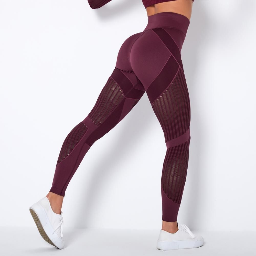 OMKAGI High Waist Yoga Pants Butt Lifting Women Tights Hollow Out Leggings  Sport Femme Fitness Workout Sport Yoga Leggings Women 201203 From Mu03,  $14.73