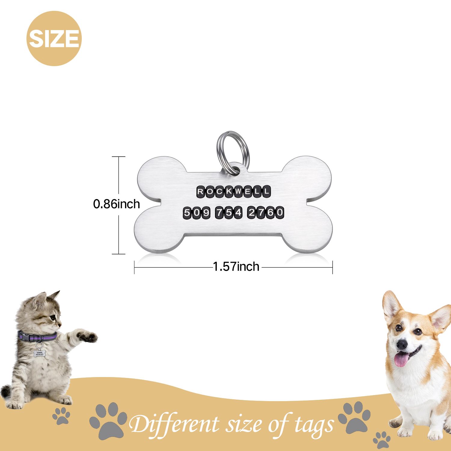 Wholesale Best Quality BRAND Personalized Dog Collar Leashes ID Tags