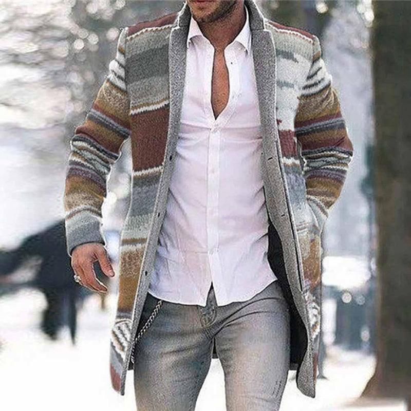 Mens Jackets Men Mid Length Windbreaker 