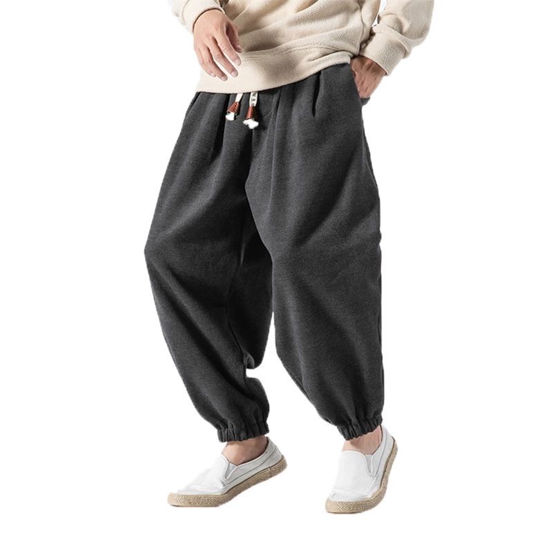 Pantalones para hombres Hop Harem Sweetpants Drop Pants Pantalones de entrepierna para Parkour Pista