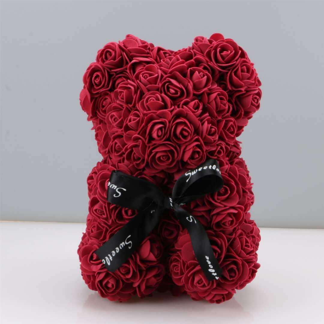 Ceinture amincissante sourire artificielles couverture dents aperçu 2020 New Valentines Day Gifts PE Rose Bear Toys Stuffed Full Of Love