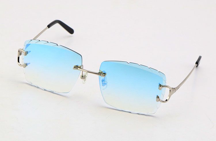 Silver Blue Mirror Lens