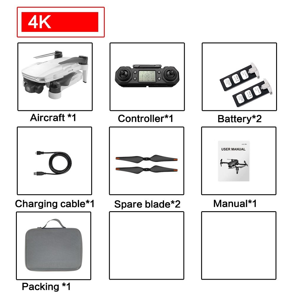 Gray 4K 2 bateria