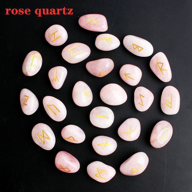 25pcs cuarzo rosa