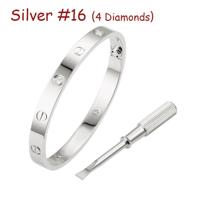 Silber # 16 (4 Diamanten)