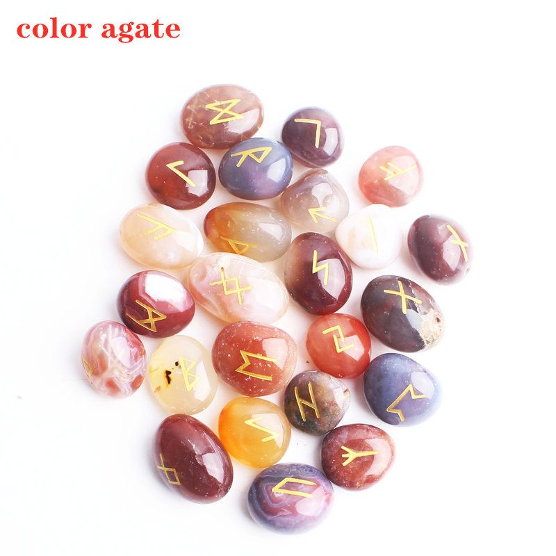 25pcs color ágata