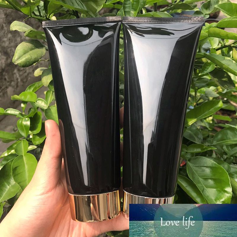 2020 200g Black Squeeze Tube 200ml Facial Cleaner Container Body Lotion