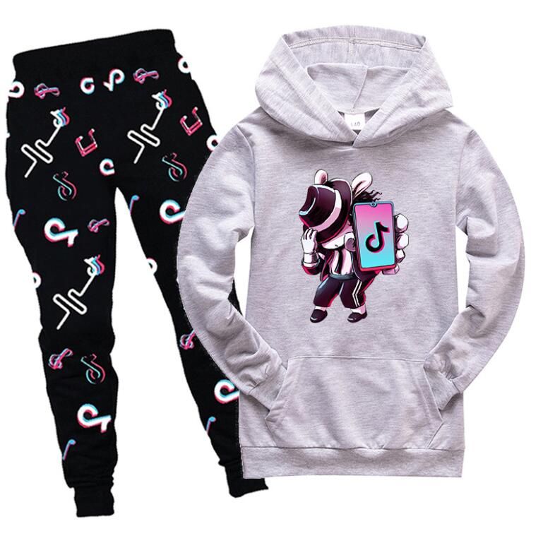 Compra 2 16Y Hot Tik Tok Ropa Para Niños Con Capucha De Dibujos Animados  Pantalones Jogger Pantalones 2 Unids Conjuntos Adolescentes Boys Traje Baby  Girls Trajes Casual Barato | Entrega Rápida Y