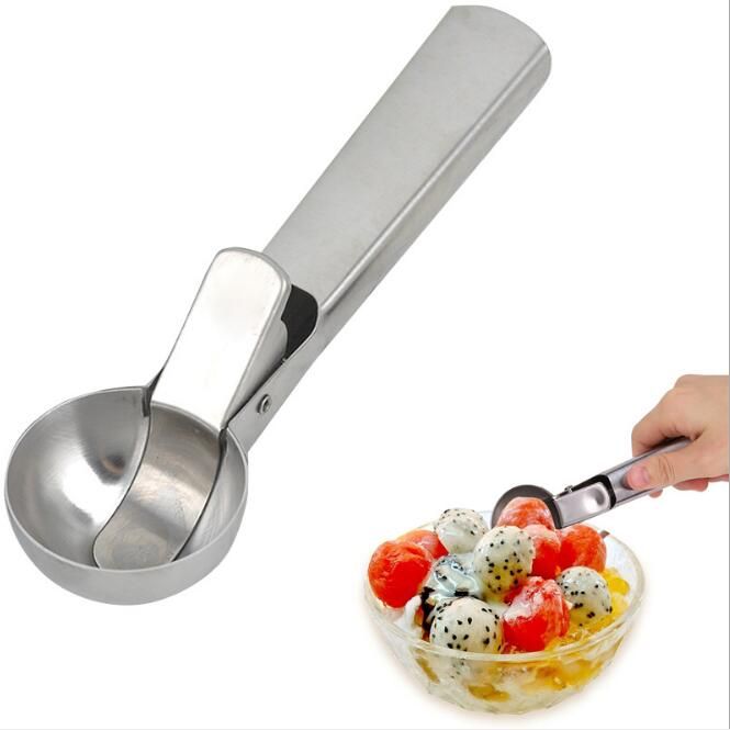 2021 18x5cm Ice Cream Scoop Digging Ball DIY Spoons Stainless Steel