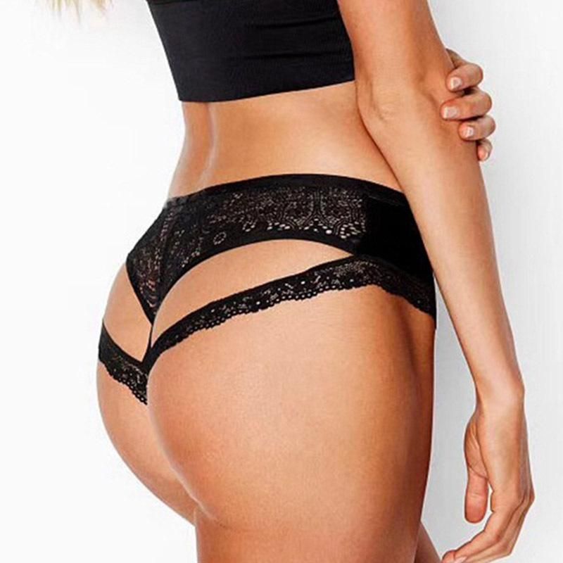 2021 Women Sexy Lingerie Open Panties Porn Transparent Floral Lace Underwear  Flirty Briefs With Cute Bow Center And Strappy Back From Yarns, $28.14 |  DHgate.Com