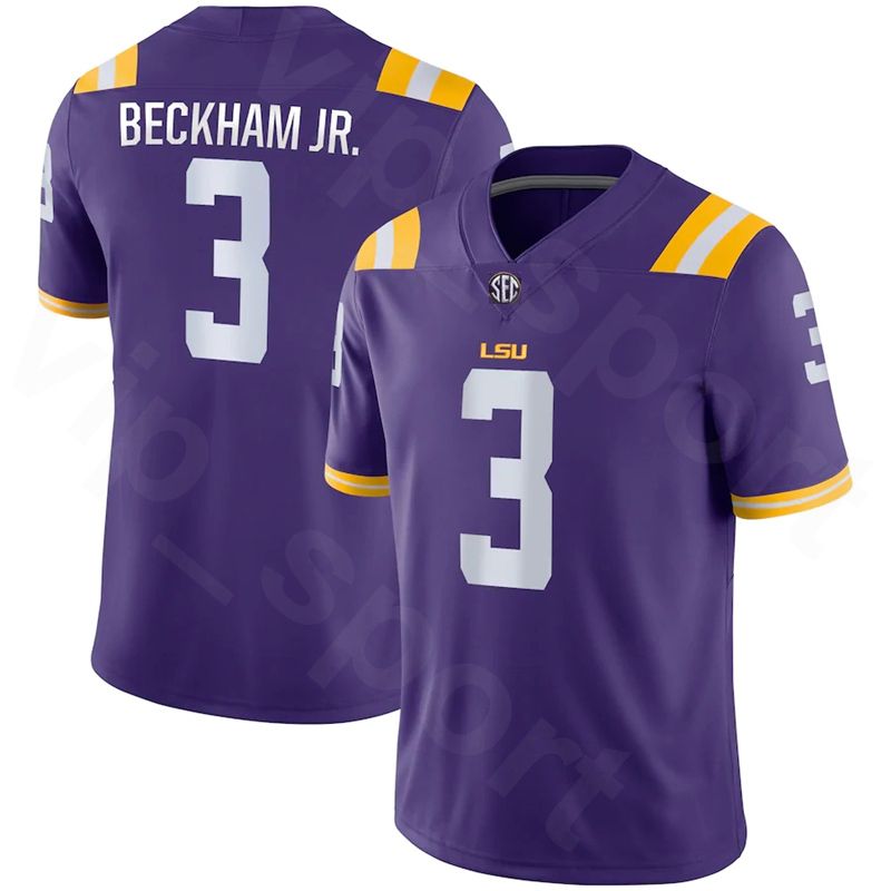 NCAA LSU Tigres Fútbol 3 Odell Beckham JR Jersey College 9 Burrow 80 Jarvis Trynn Mathieu Patrick Peterson Hombres Mujeres Jóvenes € | DHgate