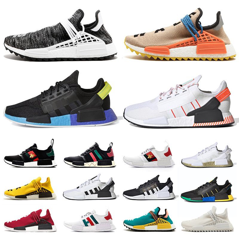 Nmd R1 V2 Human Race Mens Running Shoes Aqua Tones Hu Pharrell Williams ...