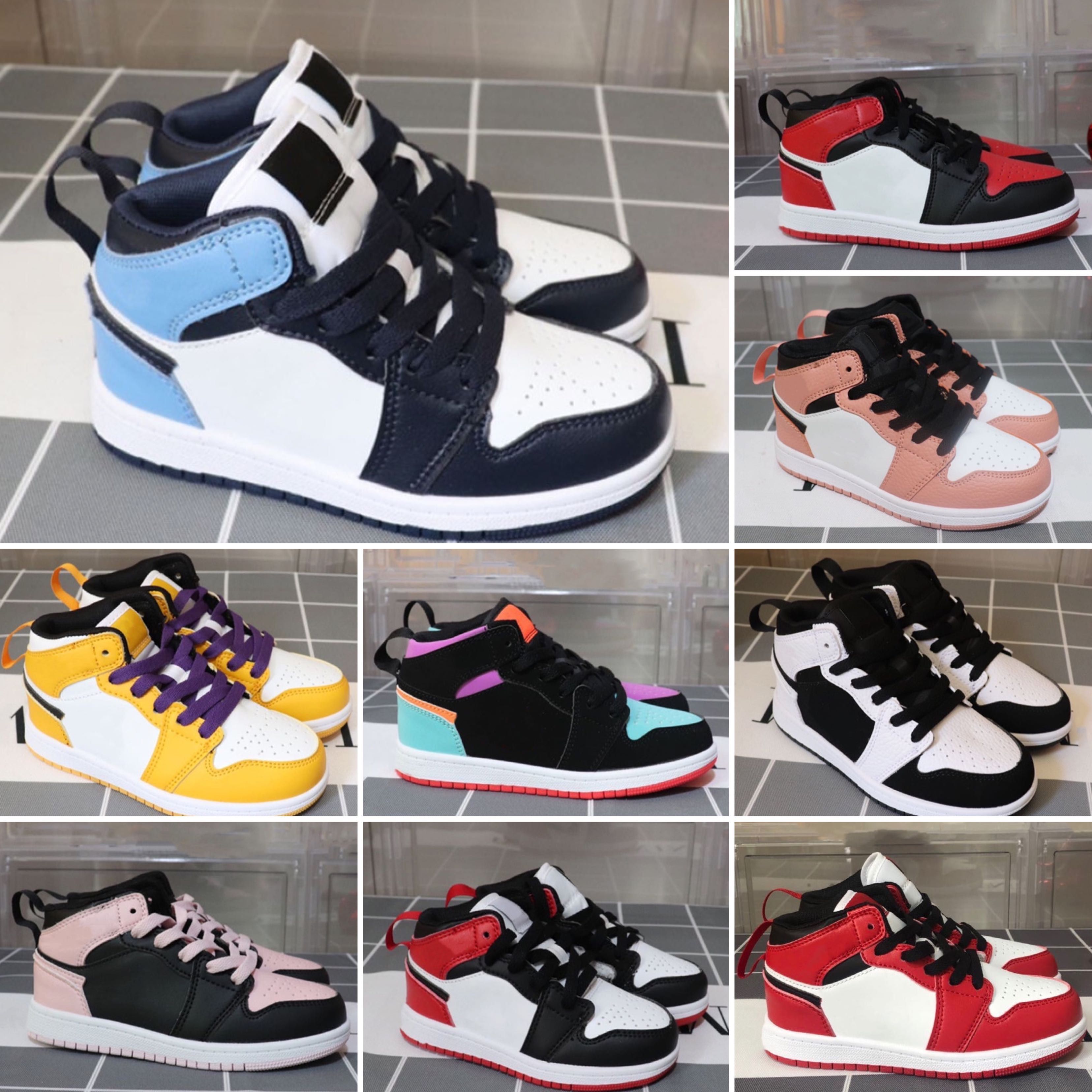 Acheter Nike Air Jordan 1 Bébé Chaussures De Course Pour Enfants De Sport  Blanc Enfants Huaraches Huraches Hurache Baskets Chaussures Bébé Taille 22  35 De 25,48 € Du Htnshoes27 | Fr.DHgate.Com