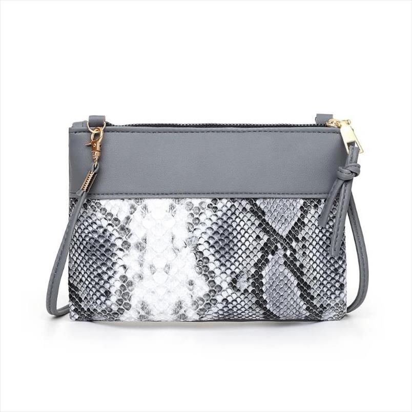 Bolso de hombro de la impresión de la serpiente pequeña Bolso de hombro de la impresión de la serpiente pequeña