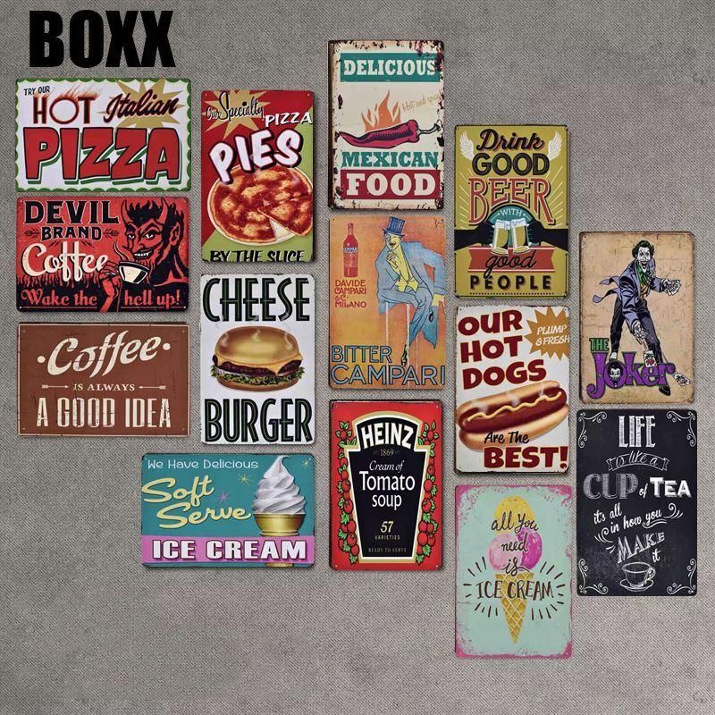 Order here Rustic Vintage Kitchen Bar Pub Coffee Shop Wall Aluminum Metal Sign Order here Rustic Vintage Kitchen Bar Pub Coffee Shop Wall Aluminum Metal Sign