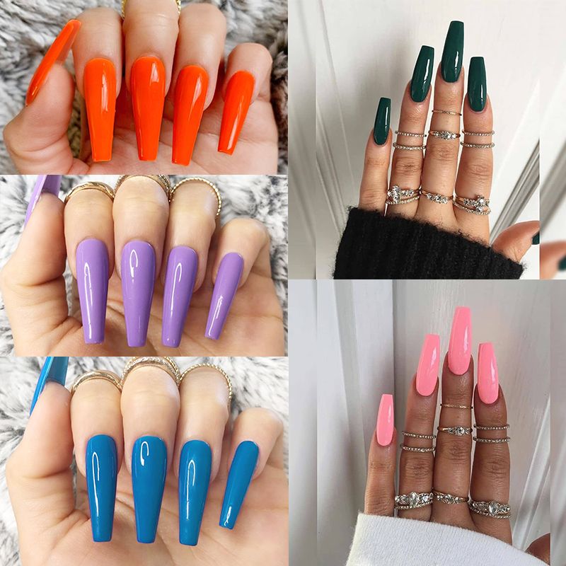 arrangere Motel Afbestille Colourful And Long Ballerina Nails Detachable False Nail Tips With Glue  Press On Nails Art Fake Nails Stiers From Fengzhang453, $9.85 | DHgate.Com