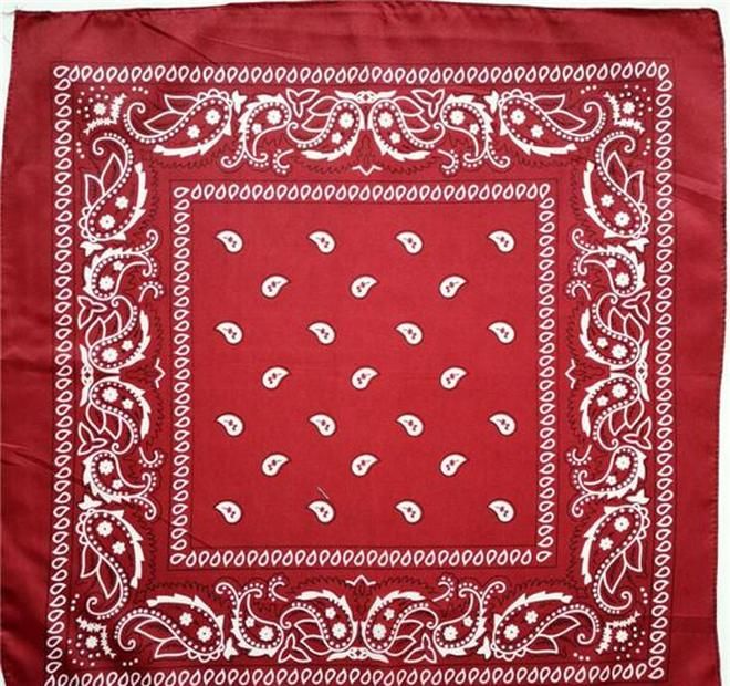 Vin röd bandana