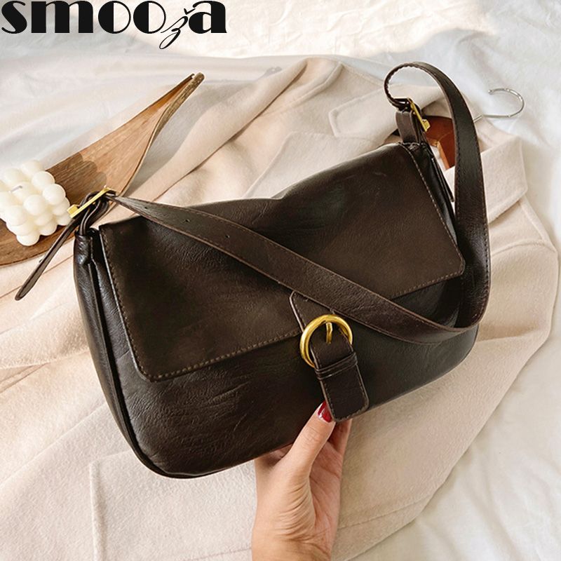 carteras mujer bandolera de cuero con SMOOZA-Bolso de hombro a la moda para  mujer rocic.com