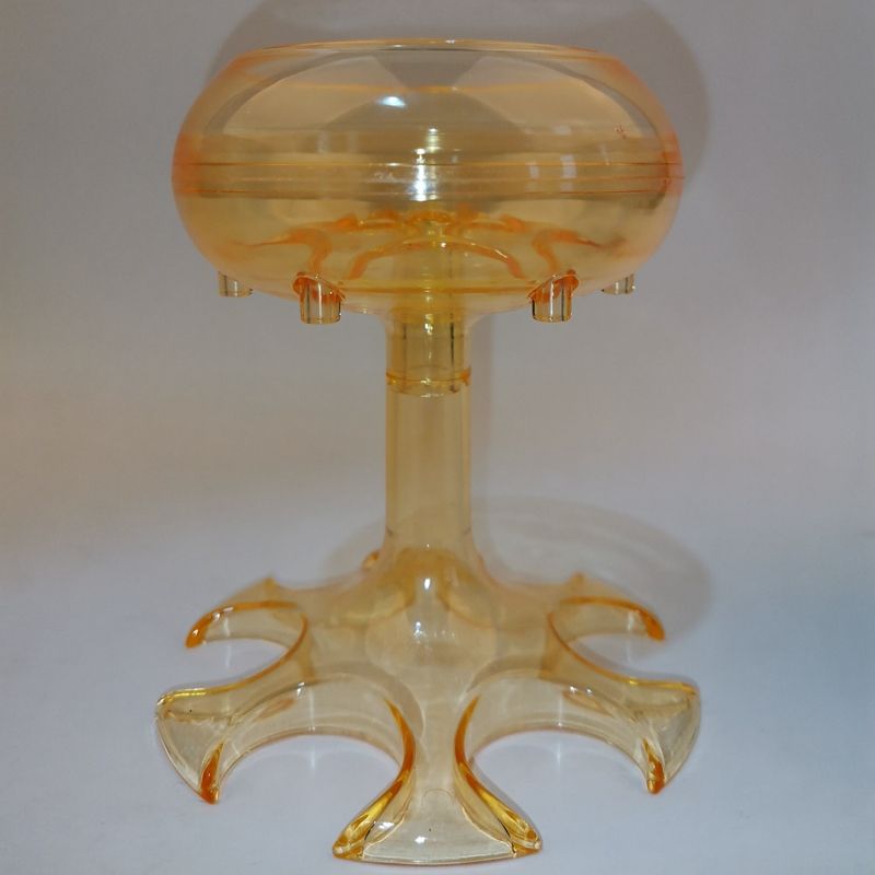 Orange glass rack